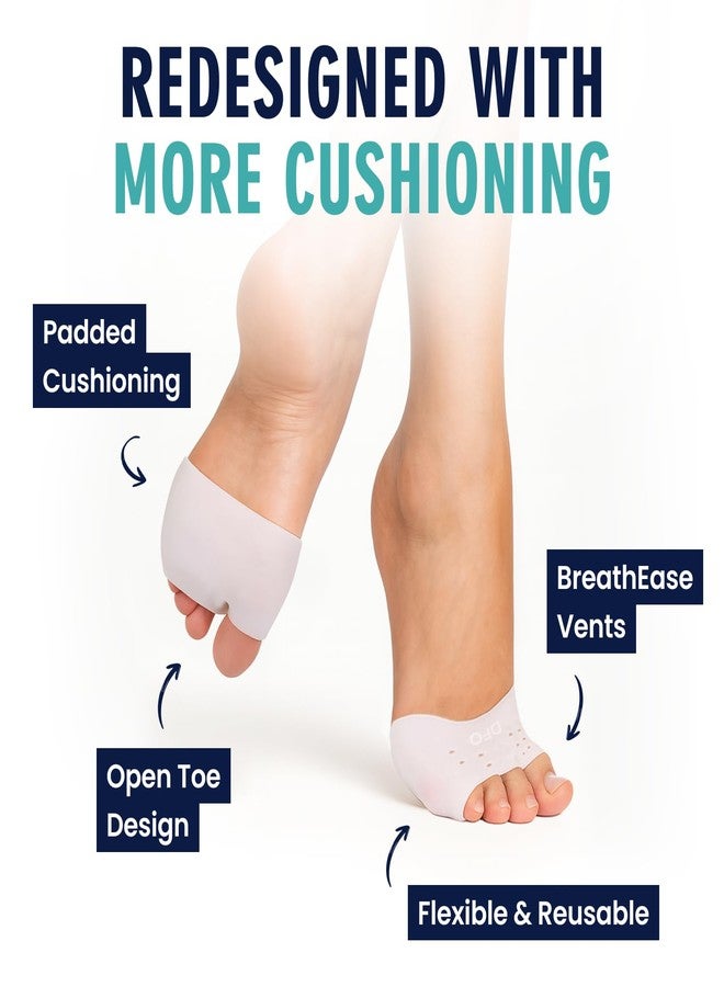 Dr. Frederick's Original Metatarsal Sleeves Plus - 50% More Cushioning - 4 Pieces - Metatarsal Pads for Women & Men - Image 3
